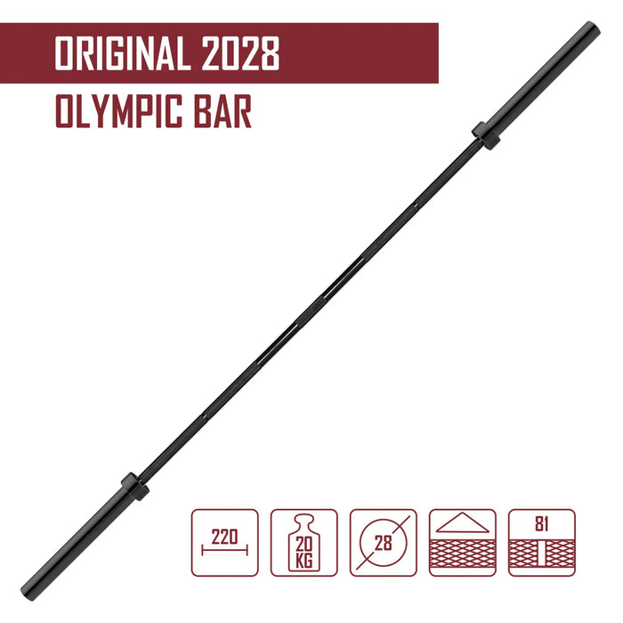 Strength Shop Original 2028 Olympic Bar Black Zinc Coated