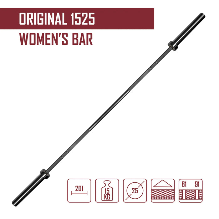 Strength Shop Original 1525 15kg Olympic Women s Bar Zinc Coated