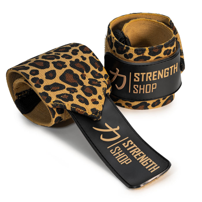 Zeus Wrist Wraps - Leopard - IPF Approved