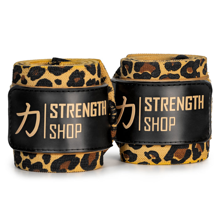 Zeus Wrist Wraps - Leopard - IPF Approved