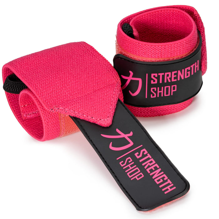 Zeus Wrist Wraps - Pink - IPF Approved