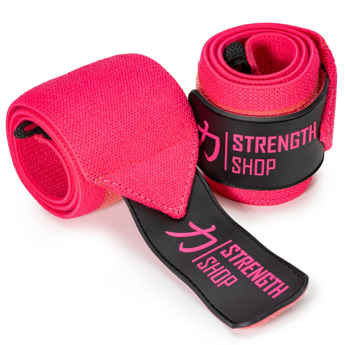 Zeus Wrist Wraps - Pink - IPF Approved