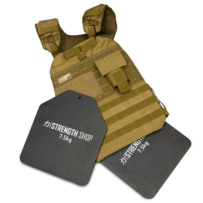 Tactical Plate Carrier Vest - 8kg, 10kg or 15kg