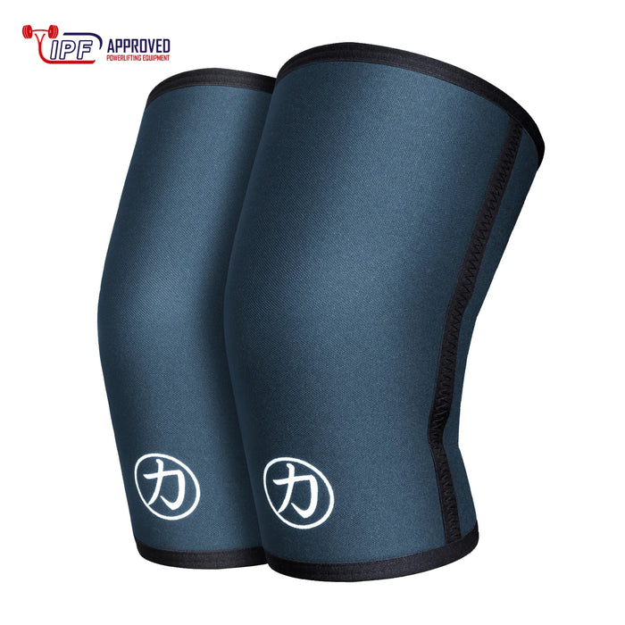 Strength Shop - 7mm Inferno Neoprene Knee Sleeves, Blue-Grey – IPF