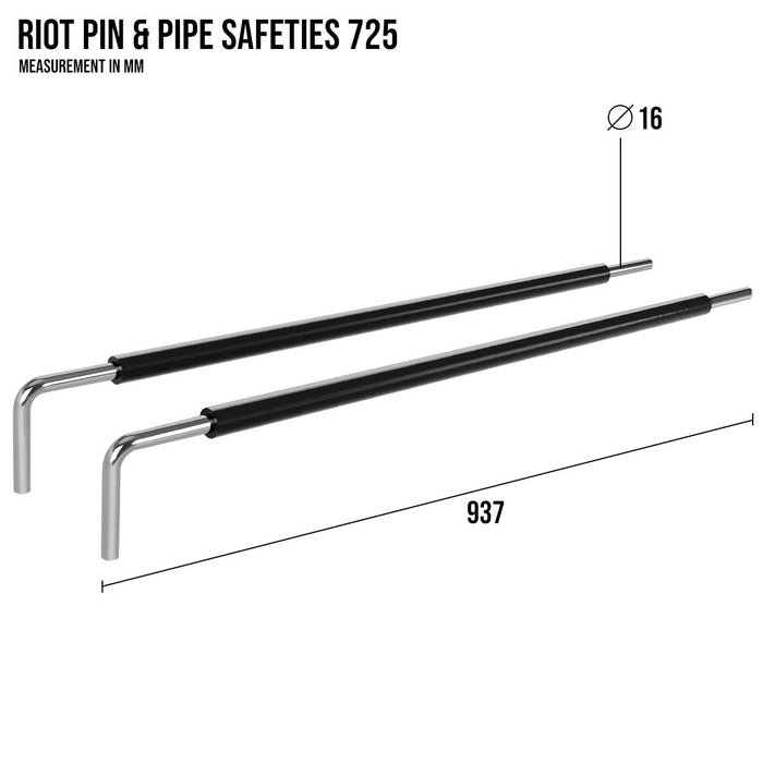 Riot MRR | Pin & Pipe Safeties – 725, Pair