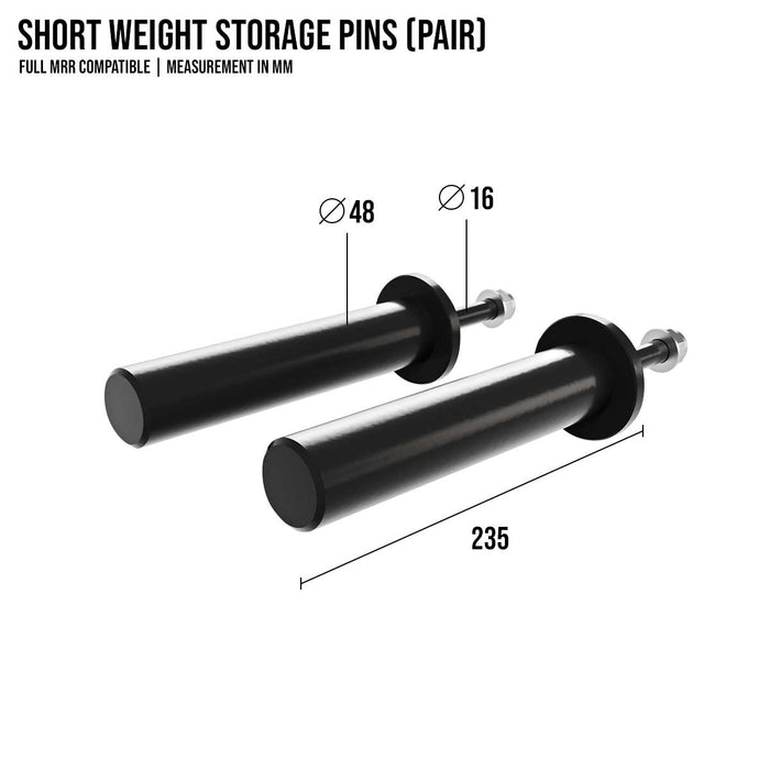 Short Weight Storage Pins, Pair | MRR Compatible - Strength Shop