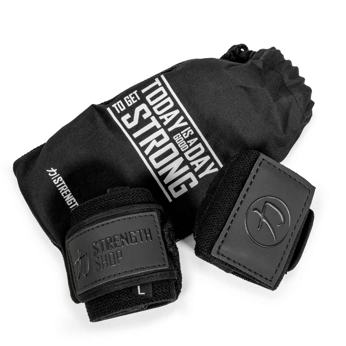 Pro Wrist Wraps Stealth Black IPF Approved — Strength Shop